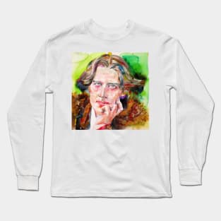 OSCAR WILDE watercolor portrait .17 Long Sleeve T-Shirt